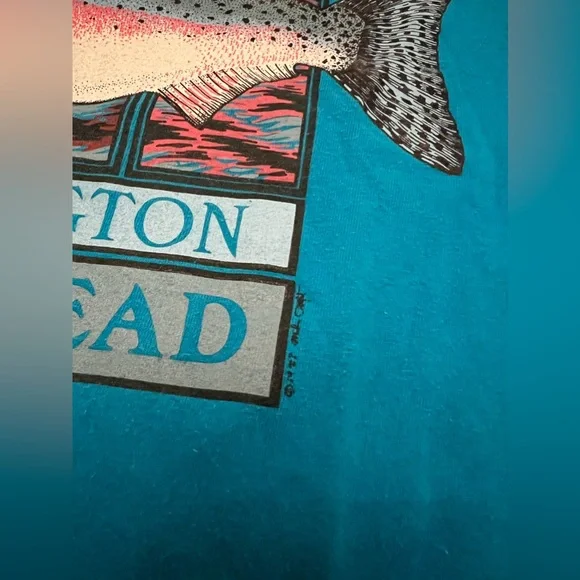 Vintage Washington Steelhead Wildlife National Parks tshirt MADE IN USA - Picture 3 of 4